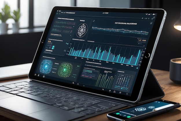 Cardano blockchain platform with tablet