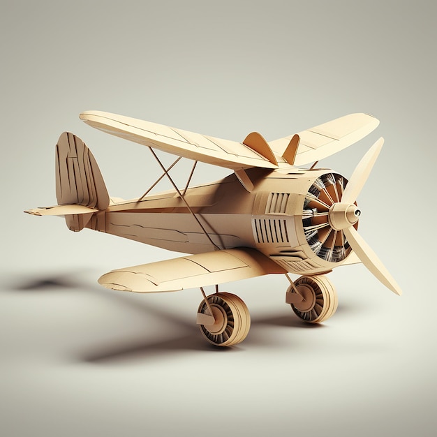 Cardboard Airplane Inspired by a Childs Imagination