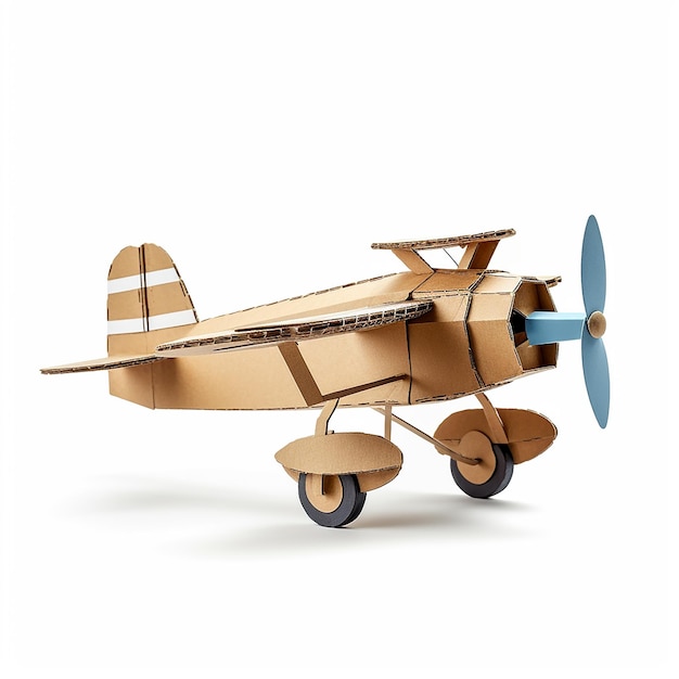 Cardboard Airplane Inspired by a Childs Imagination