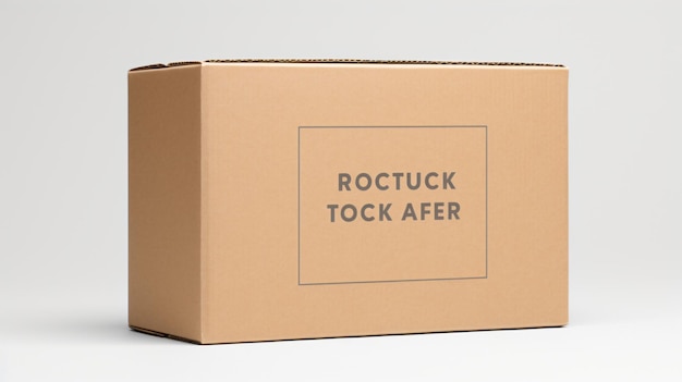 Cardboard box mockup