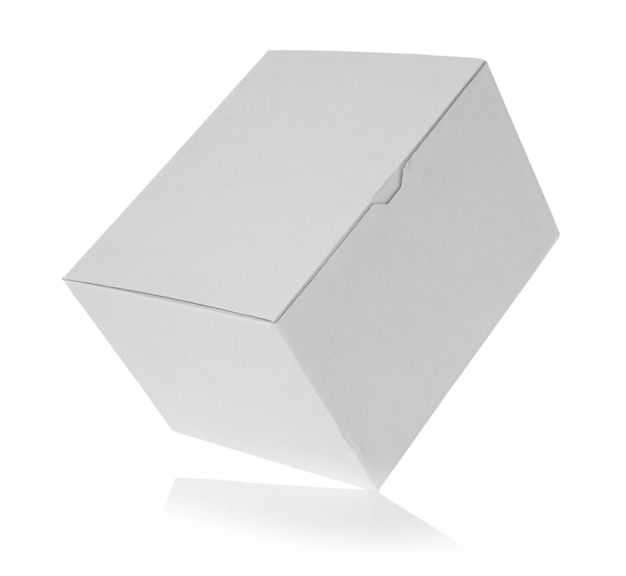 cardboard box on white background