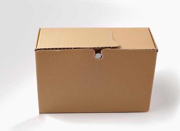 Cardboard box On White Background