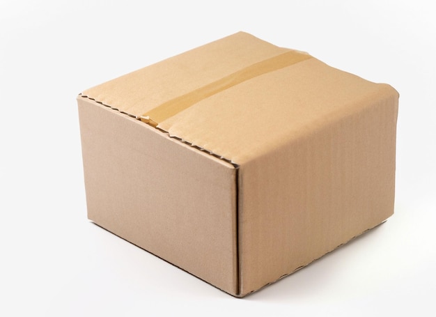 Cardboard box On White Background