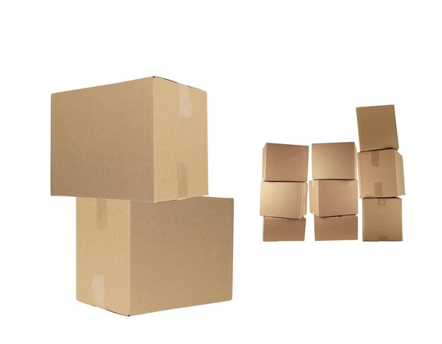 Premium Photo | Cardboard boxes isolated