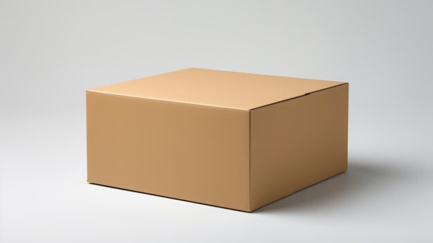 cardboard boxes on white background