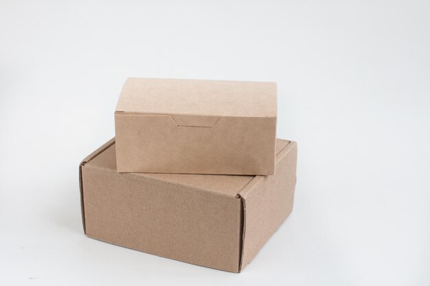 Cardboard packing box with lid Package for parcels