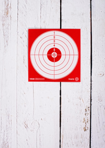 Photo cardboard target for shooting