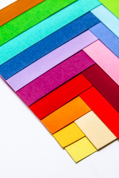 Cardboards of colors