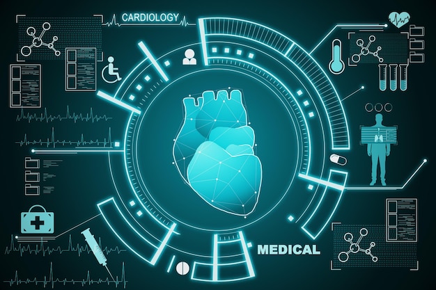 Cardiology and science concept