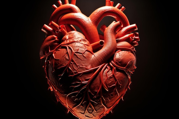 Photo cardiovascular system anatomical structure and function of the heart and blood vessels