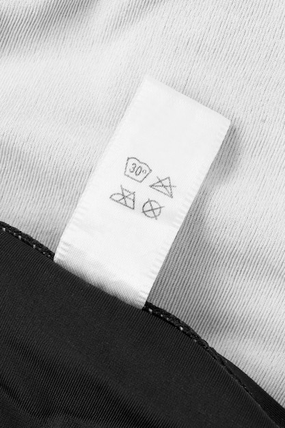 Care clothing label