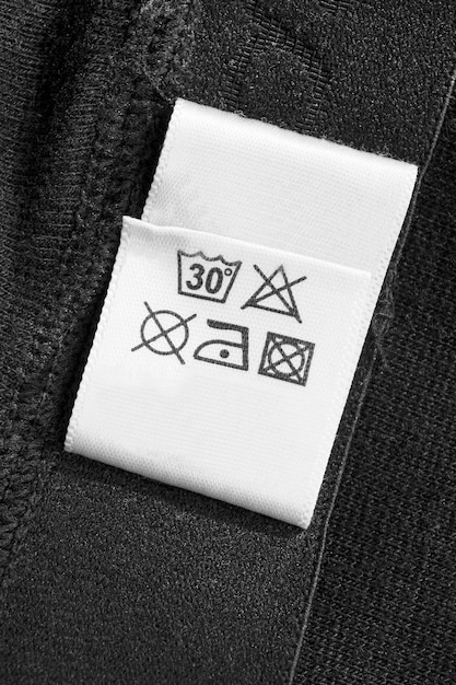 Photo care clothing label