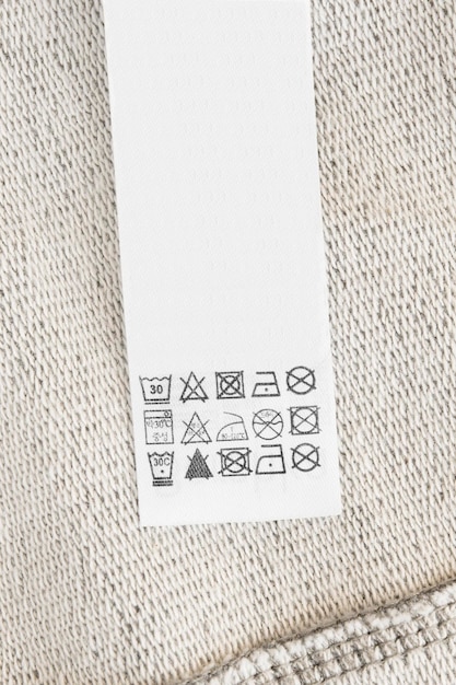 Care clothing label