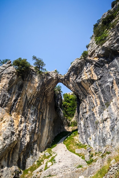 Cares trail ruta del Cares in Picos de Europa Asturias Spain