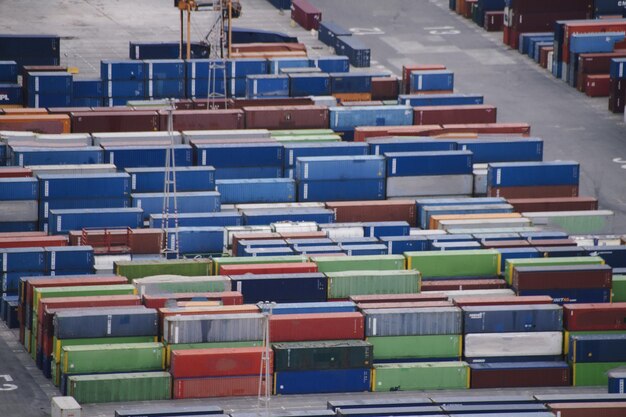 Cargo container at commercial dock