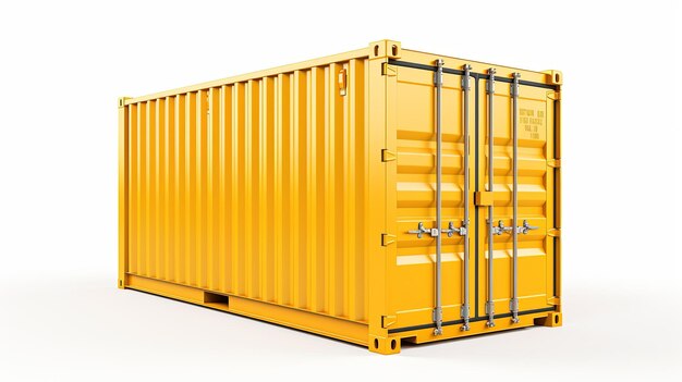 Photo cargo container isolated on white background ar 169 v 52 job id a6f4d42a7ec747ab87581bd770b6e010