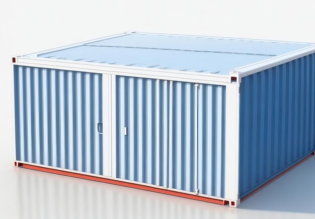 사진 cargo containers with flag designs