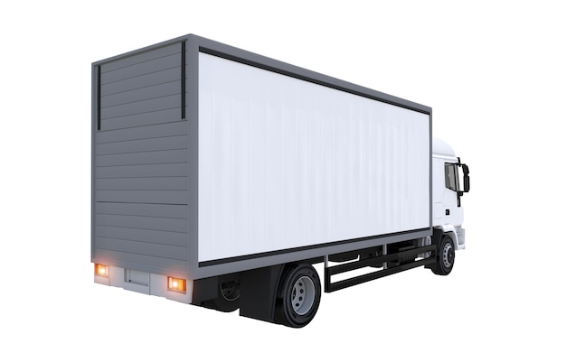 Cargo Euro Truck Isolated