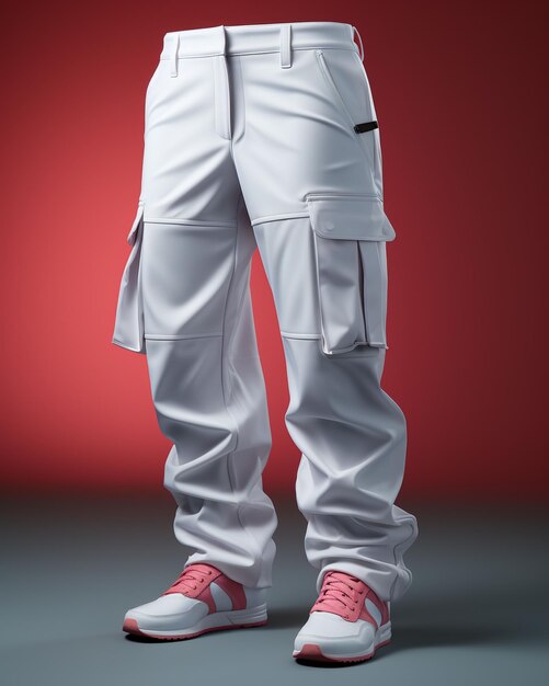 Photo cargo pants realistic mockup