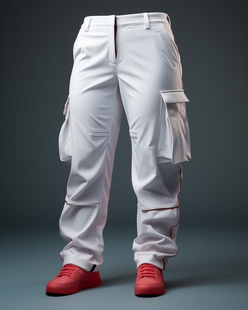 Photo cargo pants realistic mockup