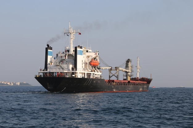 Cargo Ship in Sea