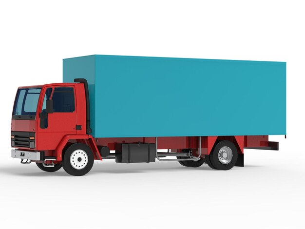 Cargo van Delivery Truck Isolated 3d illustration