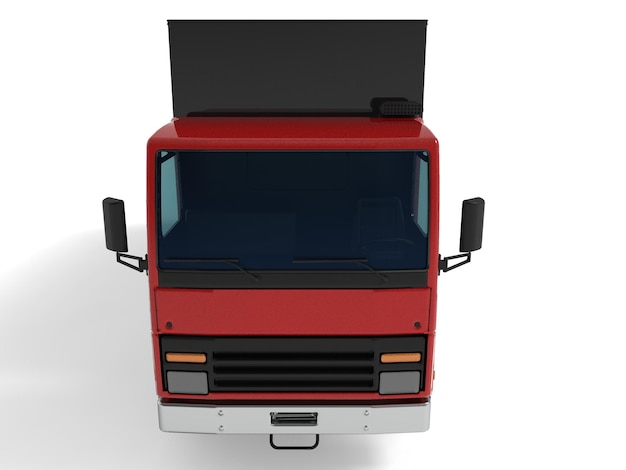 Cargo van Delivery Truck Isolated 3d illustration