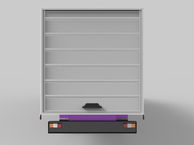 Cargo van Delivery Truck Isolated 3d illustration