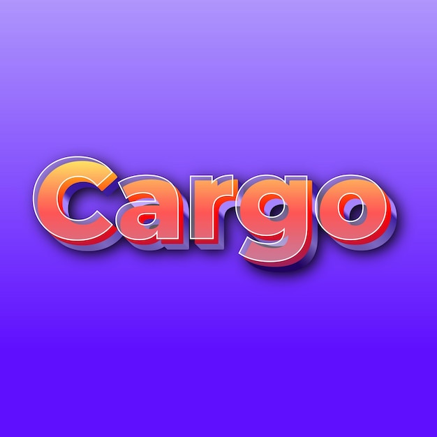 CargoText-effect JPG-gradiënt paarse achtergrondkaartfoto
