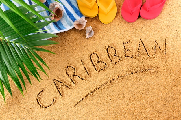 Caribbean beach background