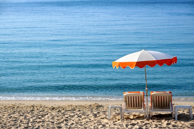 Caribbean beach sunny umbrella