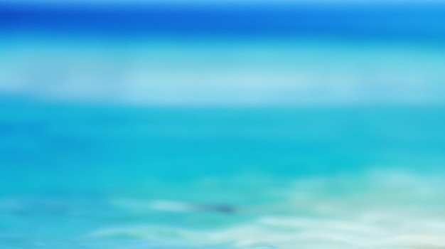 Caribbean Breeze Blur Abstract Background in Refreshing Caribbean Tones
