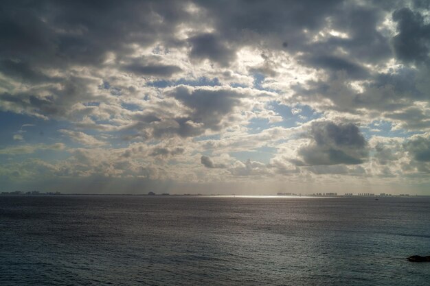 Photo the caribbean sea in mexico in the state of quintana roo