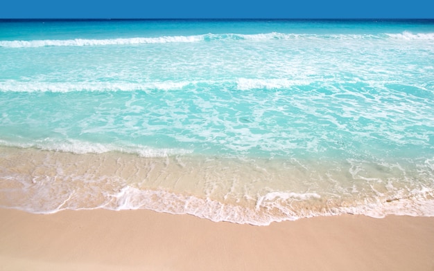 Caribbean turquoise beach perfect sea sunny day