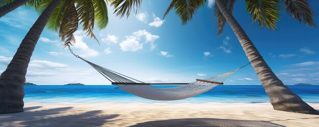 Caribbean Vacation In Hammock On Palm Beach