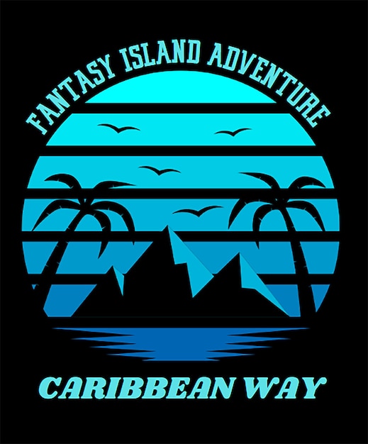 Photo caribbeann adventure vintage