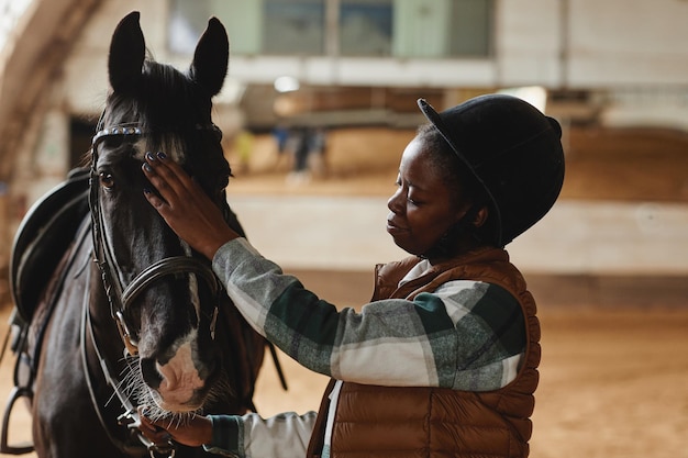 Caring Rider with Horse