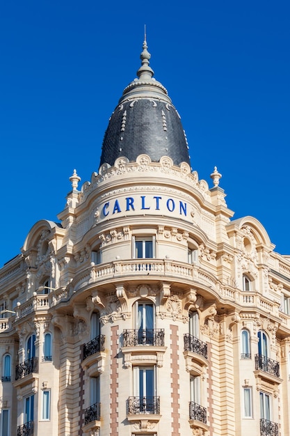 フランスのカンヌにあるカールトンホテル