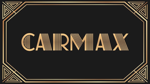 Carmax Jazz золотой текст