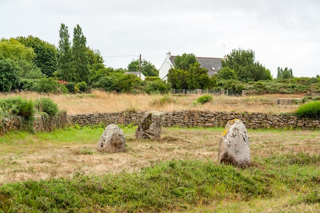 Photo carnac stones in brittany