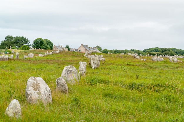 Photo carnac stones in brittany