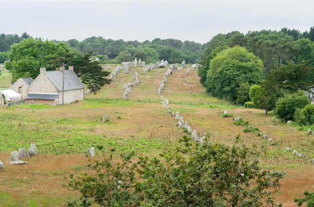 Photo carnac stones in brittany