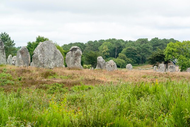 Photo carnac stones in brittany