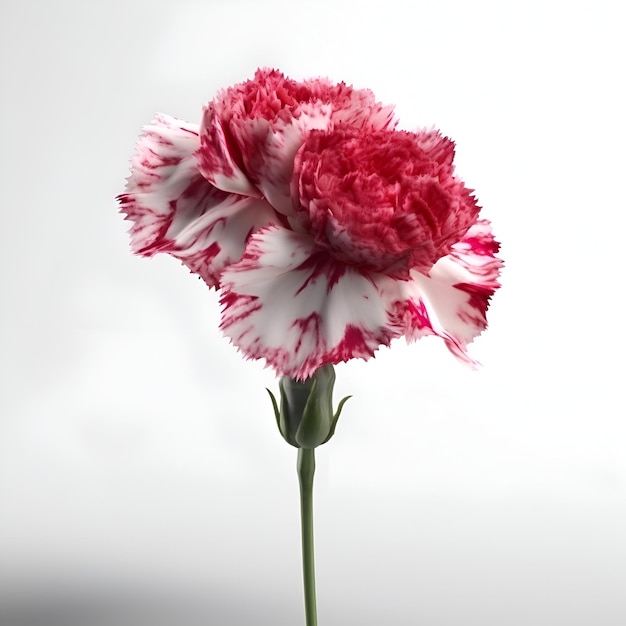 Carnation flower isolated on white background clipping path included