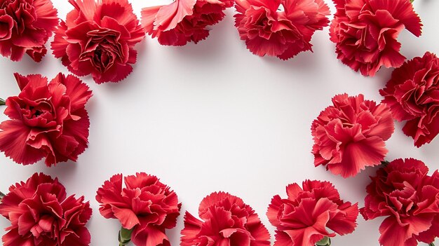 Carnation Infused Background Frame