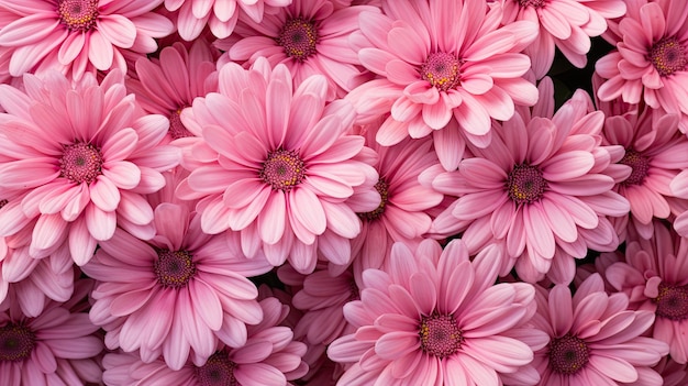 Carnation pink flowers