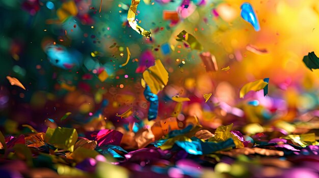 Carnaval Confetti Burst Feest