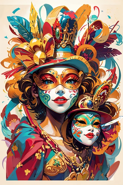 Carnaval illustratie