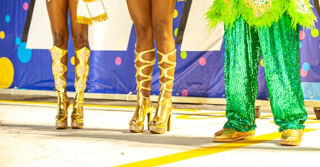 Carnaval in brazilië op passarela do samba het grootste volksfeest ter wereld met veel kleur j