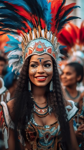 Carnaval in Rio de Janeiro Brazilië Generatieve AI